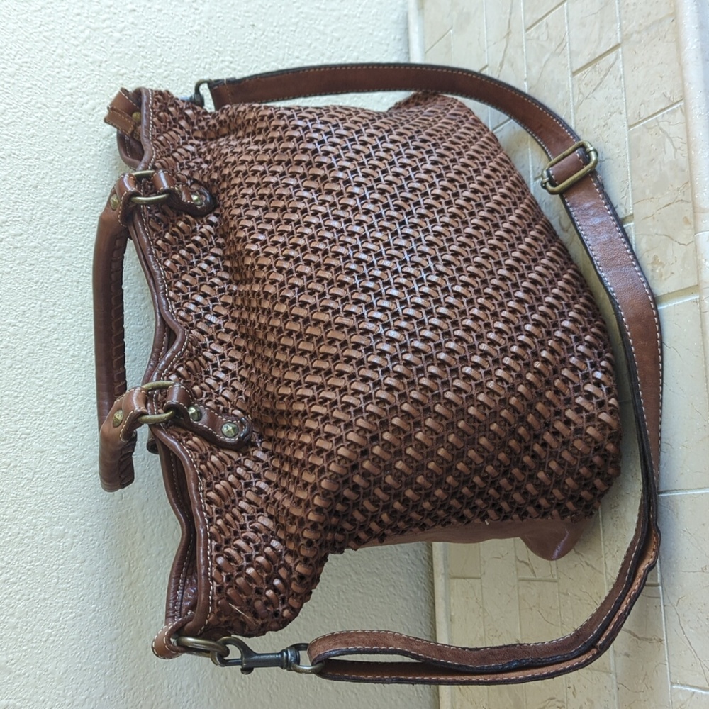 Sundance Woven Leather Bag - Picture 2 of 10